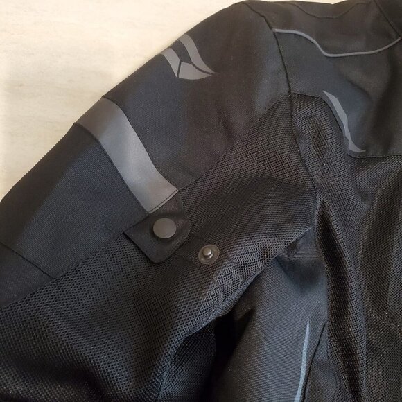 CORTECH Aero-Flo Motorcycle Jacket‎ Mens Medium Street Riding Padded Black - Picture 13 of 16